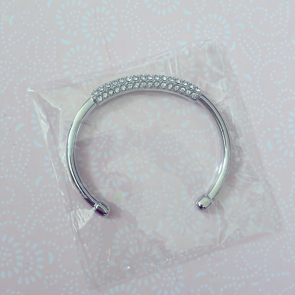 Adjustable Stacking Bracelet Bangle Silver Plated… - image 2